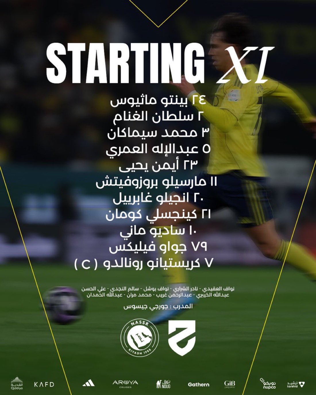 تشكيل النصر، فيتو