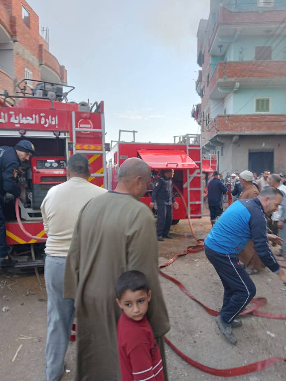 حريق يلتهم شقة بعزبة أبو عمار في الغربية