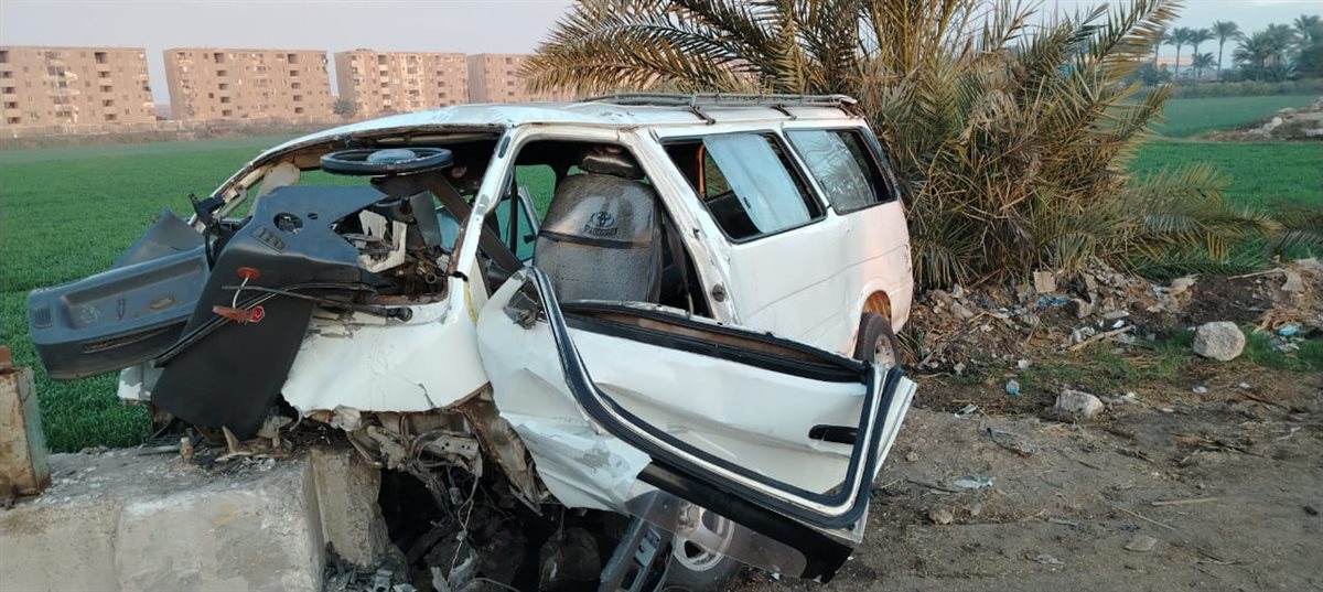 انقلاب سيارة علي الطريق الزراعي، فيتو&nbsp;