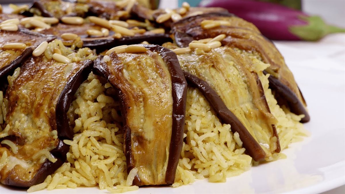 طريقة عمل مقلوبة الباذنجان