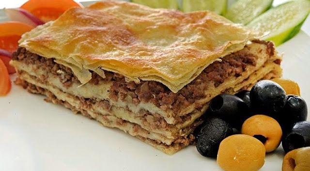 الرقاق الطري باللحمة المفرومة