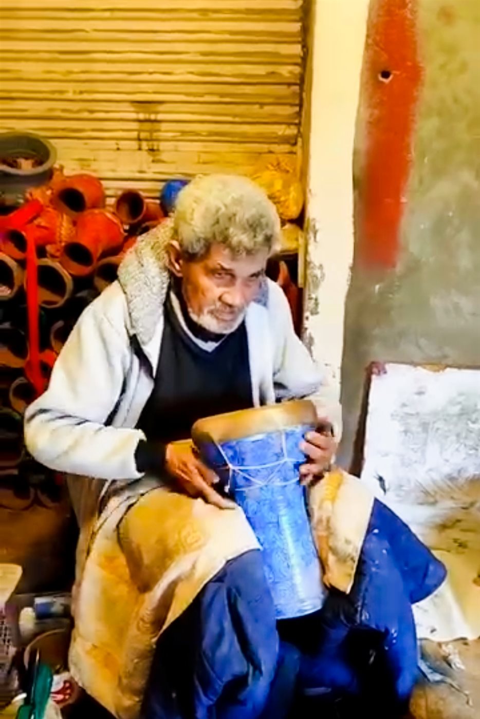 ڤيتو داخل أقدم صانع لطبلة المسحراتي في طنطا