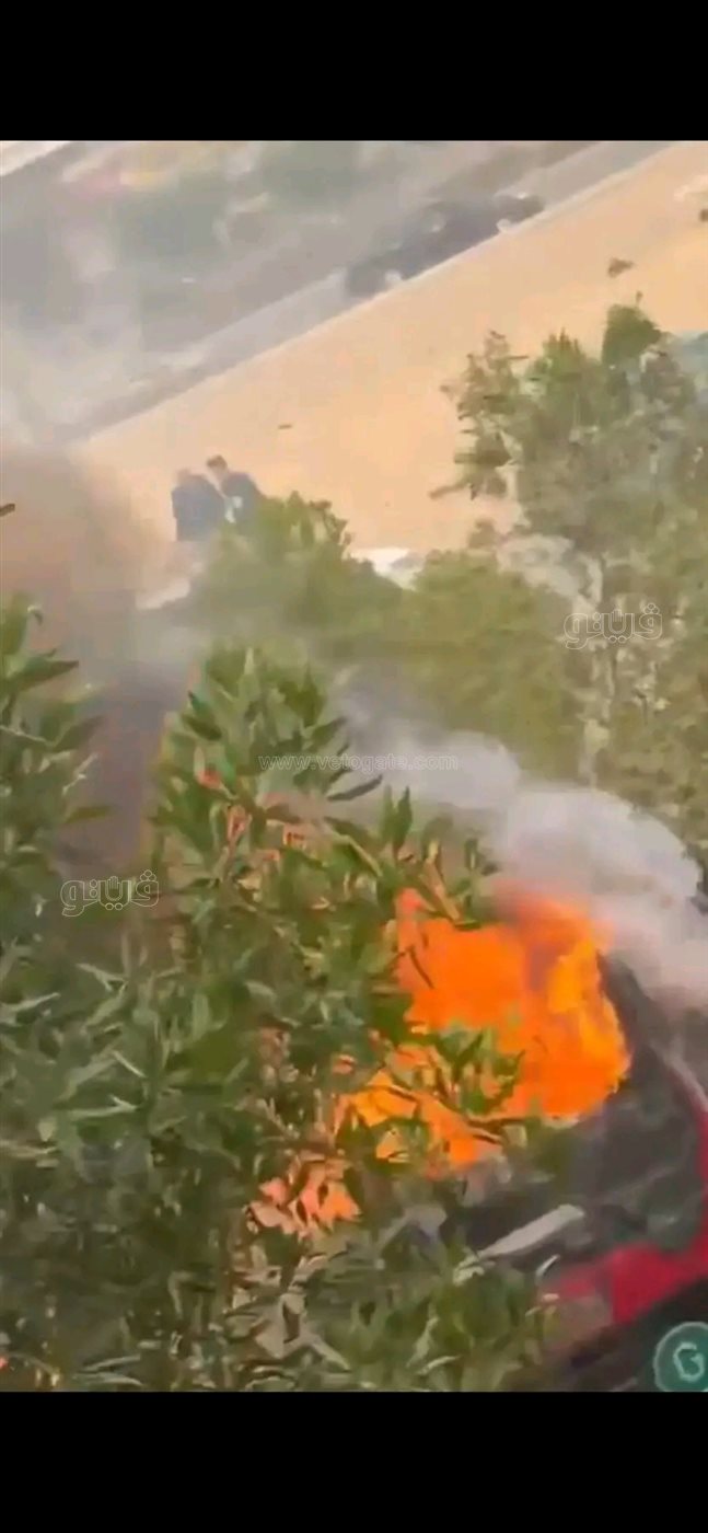 حريق سيارة نقل بالشرقية،فيتو