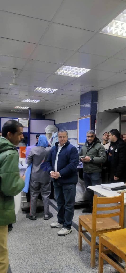 مدير المستشفيات الجامعية بنها يتابع انتظام العمل، فيتو&nbsp;