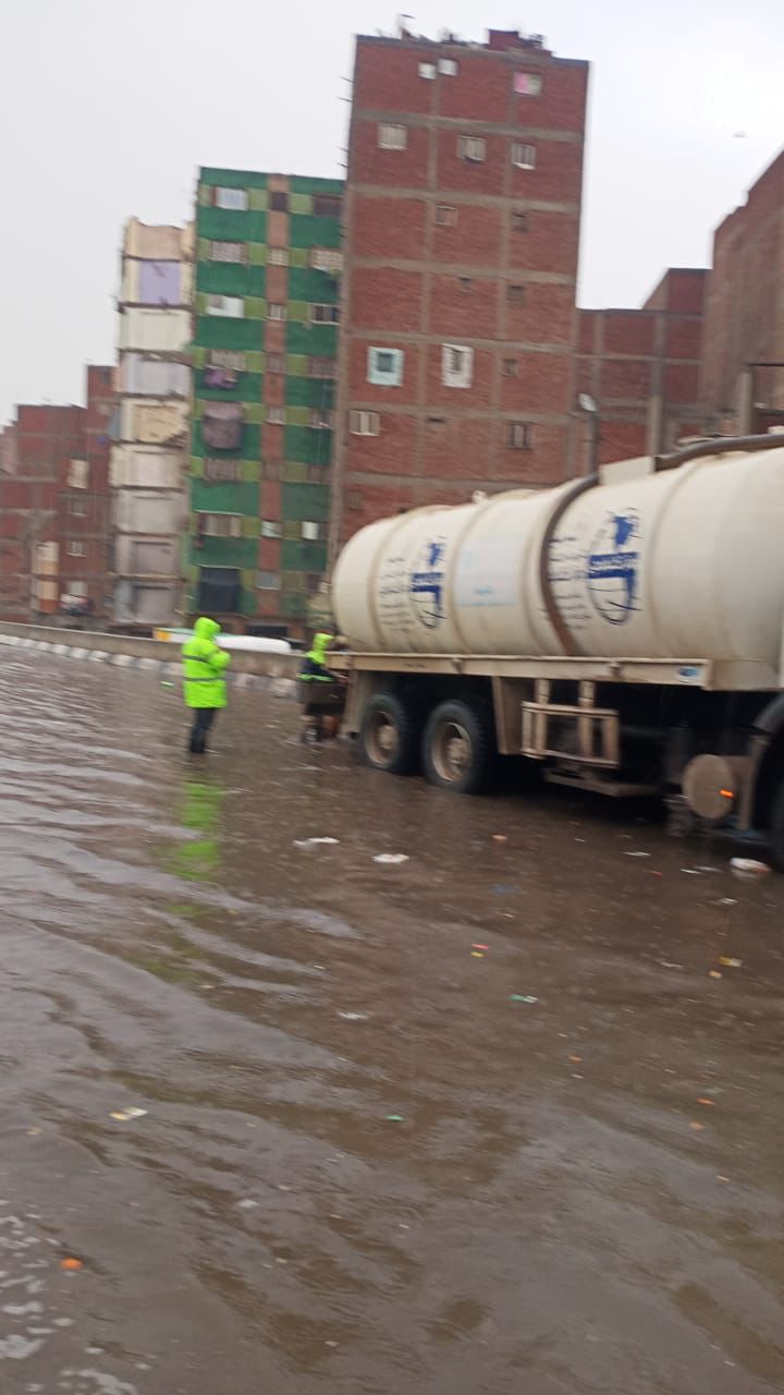 رفع تجمعات مياة الامطار بالقليويبة، فيتو&nbsp;