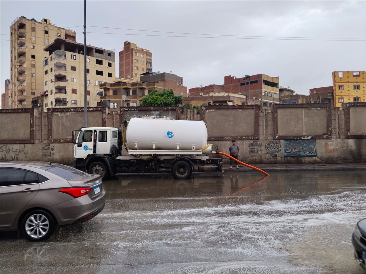 رفع تجمعات مياة الامطار بالقليويبة، فيتو&nbsp;