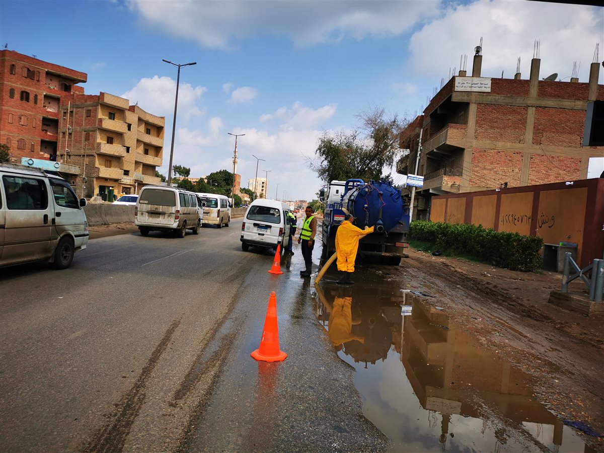 متابعة رفع اثار الامطار بالقليويية، فيتو&nbsp;