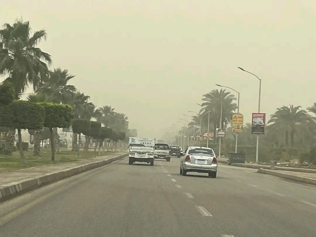 موجة ترابية تضرب الشرقية بعد انقضاء الأمطار،فيتو