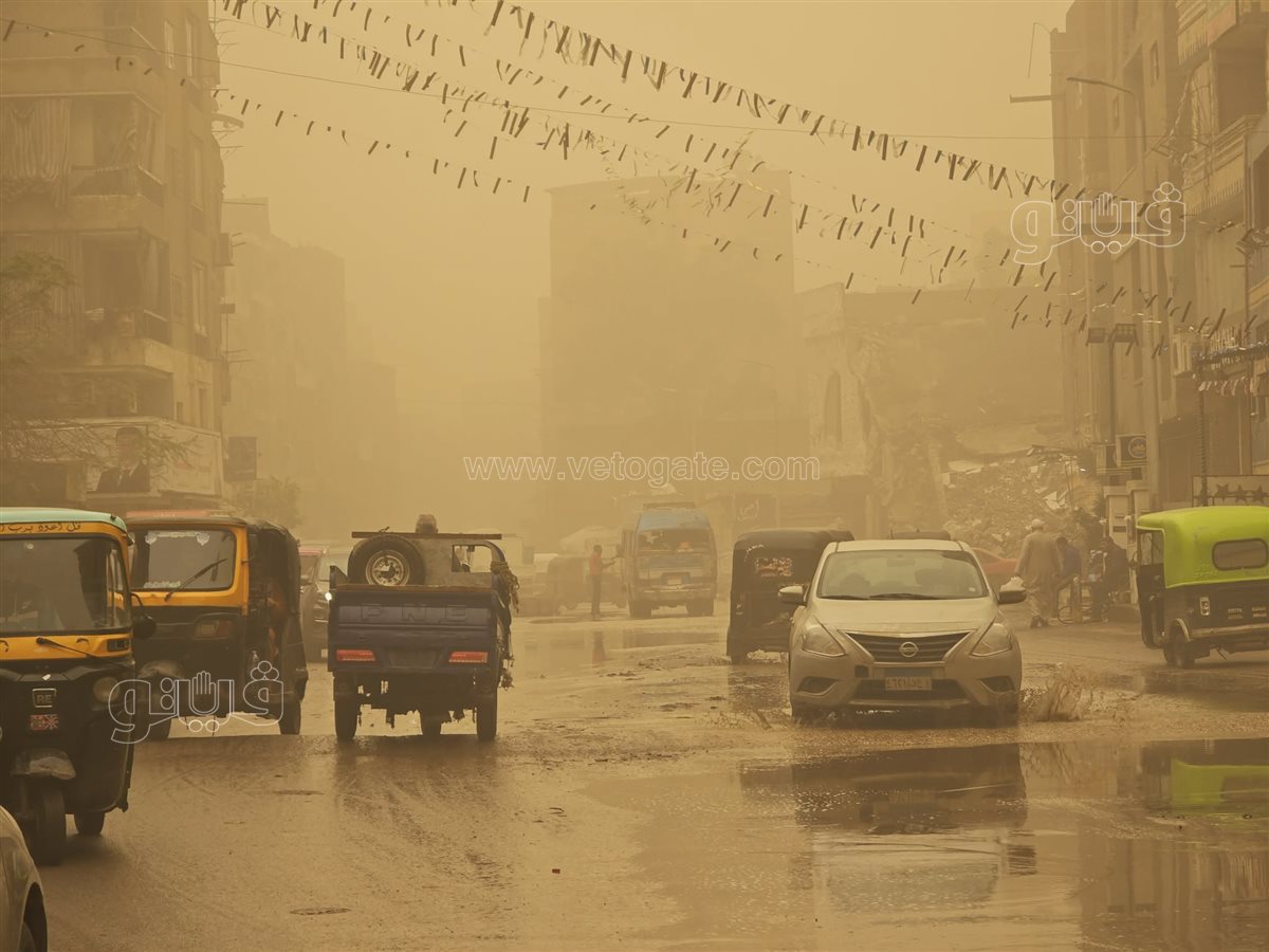 عاصفة ترابية تضرب شبرا الخيمة
