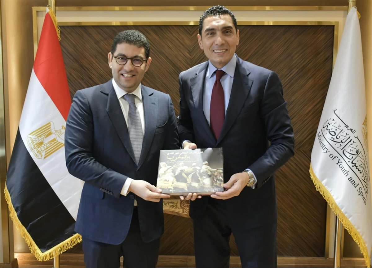 وزير الشباب والرياضة يستقبل نظيره المغربي لبحث تعزيز التعاون المشترك