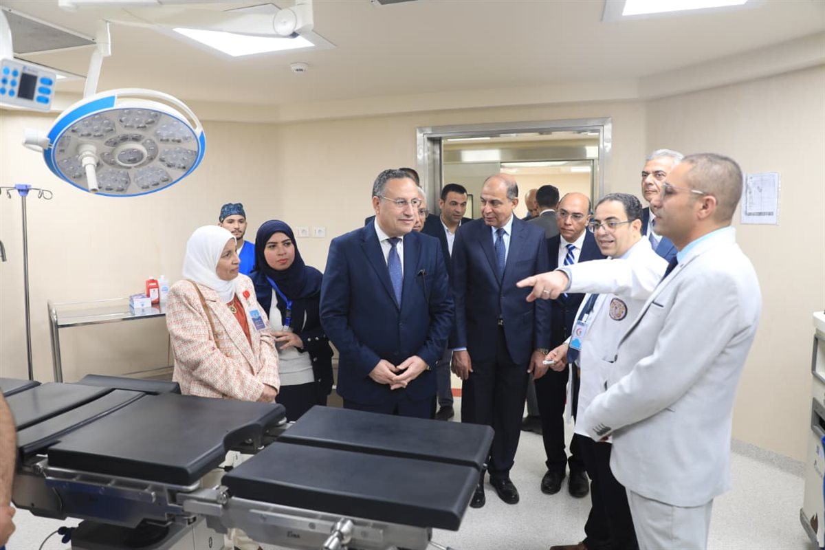 افتتاح مستشفى استقبال ورعاية الأطفال بجامعة المنيا