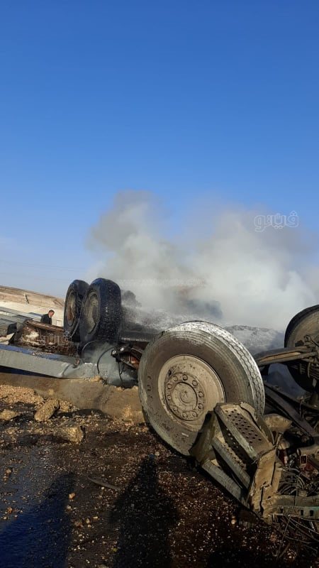 حادث تصادم على طريق أسيوط الغربي (2)