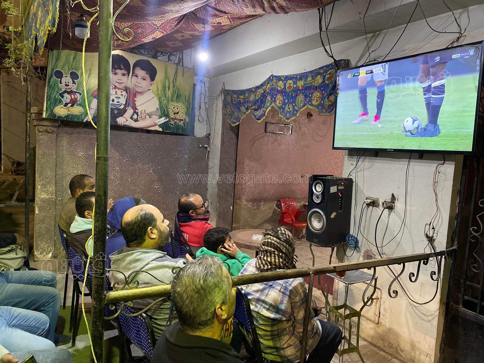 قهاوي المرج كاملة العدد خلال مباراة مصر ونيجيريا (3)