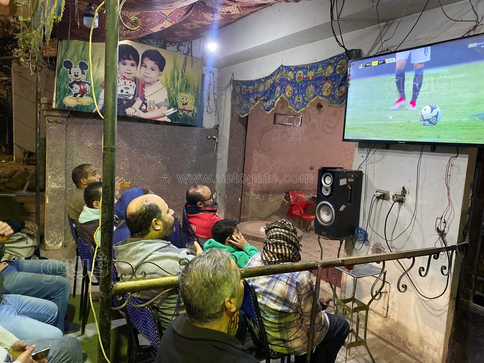 قهاوي المرج كاملة العدد خلال مباراة مصر ونيجيريا (6)