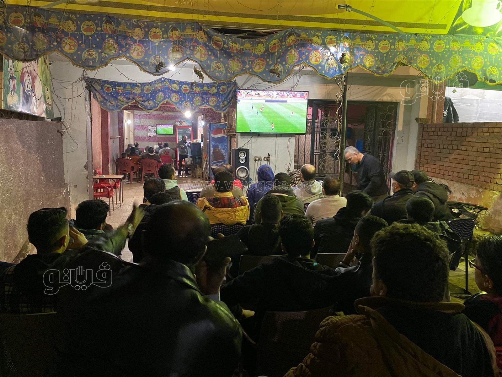 قهاوي المرج كاملة العدد خلال مباراة مصر ونيجيريا (11)