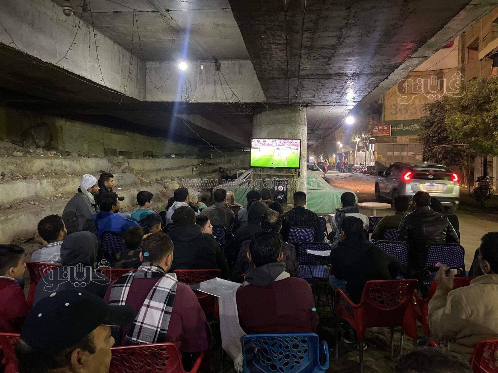 قهاوي المرج كاملة العدد خلال مباراة مصر ونيجيريا (12)