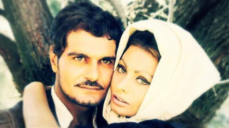 عمر الشريف مع صوفيا لورين&nbsp;