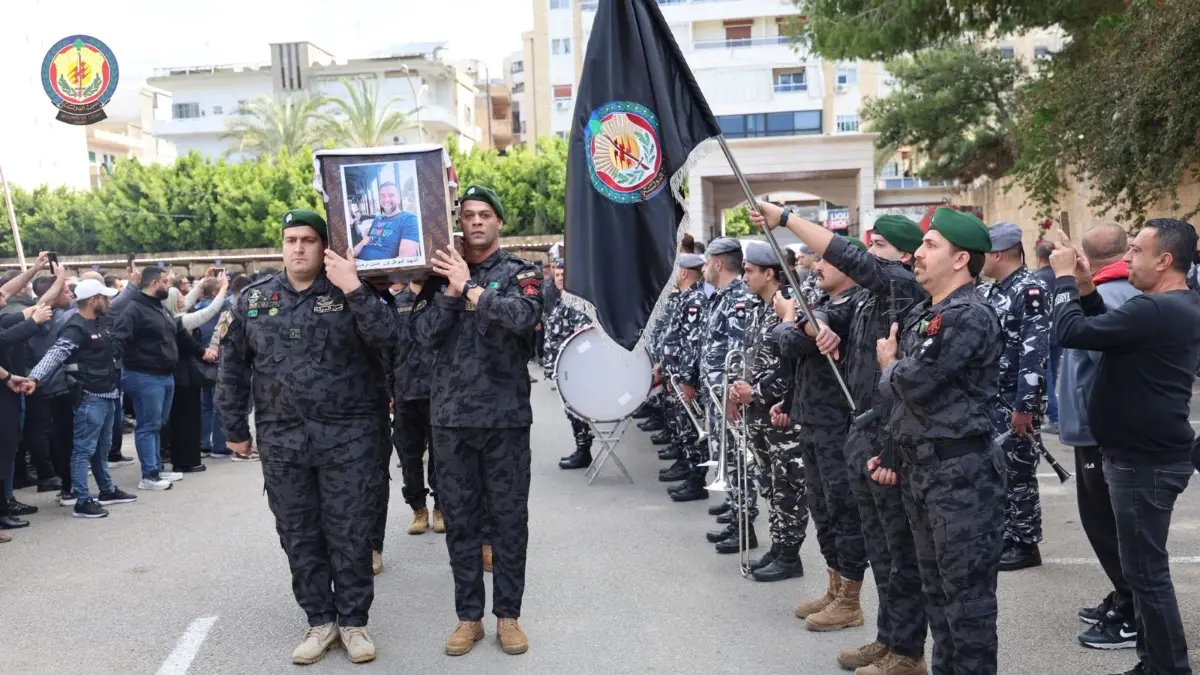 جرت مراسم تشييع الجثامين في سرايا صيدا الحكومية