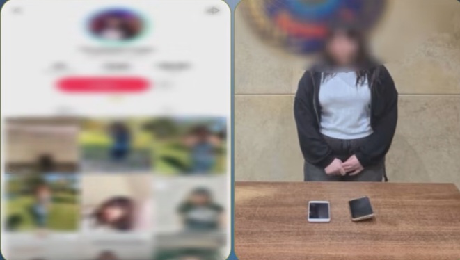 ضبط صانعة محتوى