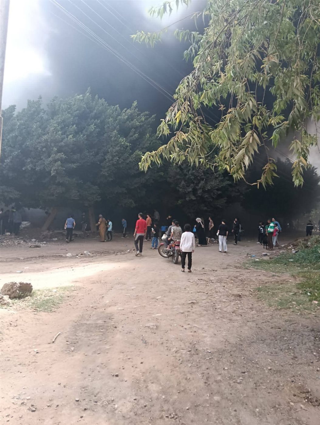 حريق هائل في مخزن خردة بقرية محاة مرحوم بالغربية&nbsp;
