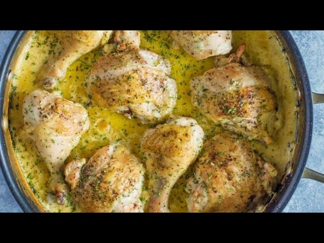 طريقة عمل صينية الدجاج باللبن والثوم&nbsp;
