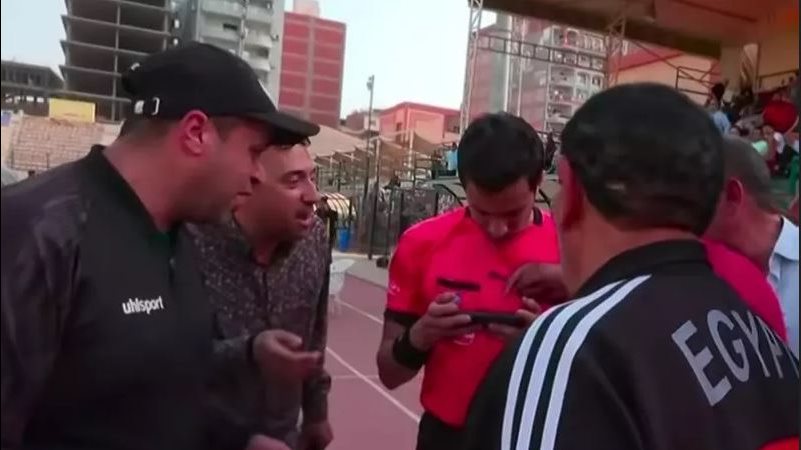 اللقطة المتسببة في إعادة مباراة طنطا والمصرية للإتصالات، فيتو