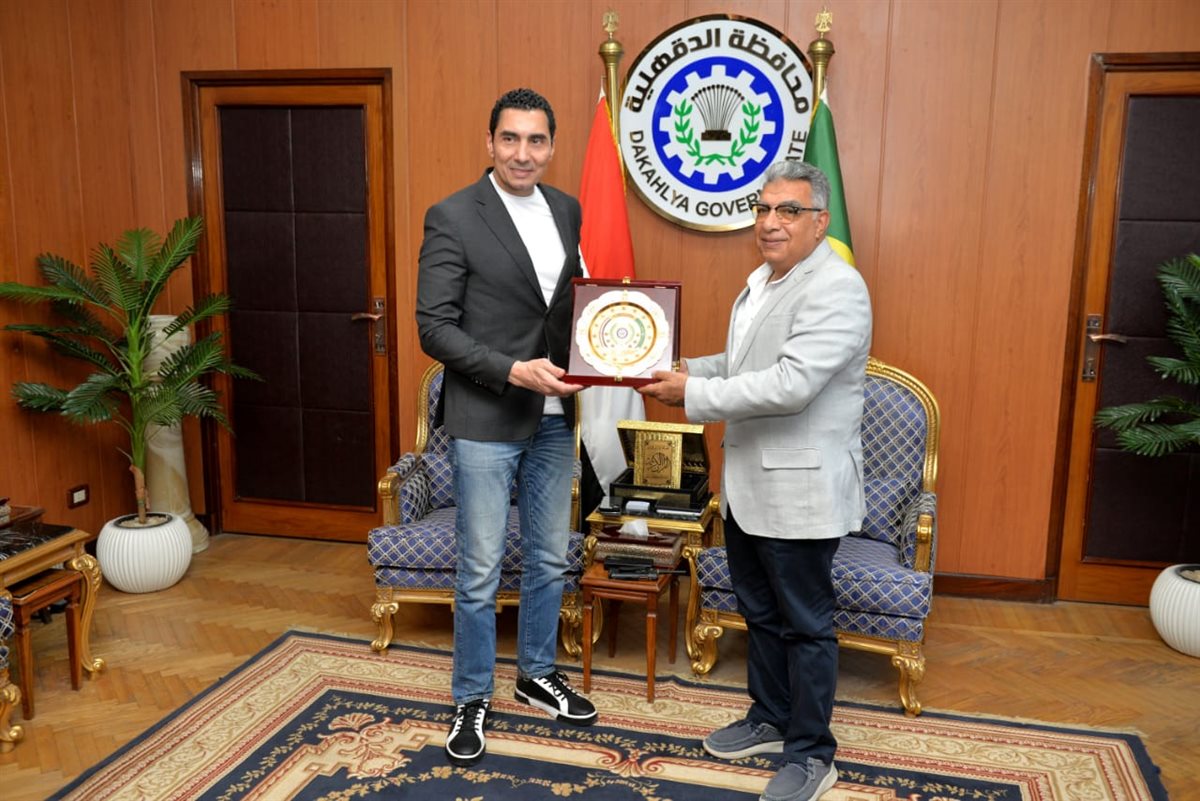 محافظ الدقهلية يستقبل وزير الرياضة لافتتاح وتفقد عدد من المشروعات