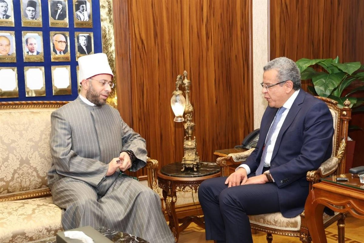 وزير الأوقاف يلتقي رئيس الجهاز المركزي للمحاسبات لتعزيز التعاون والحوكمة بين الهيئة والجهاز، فيتو