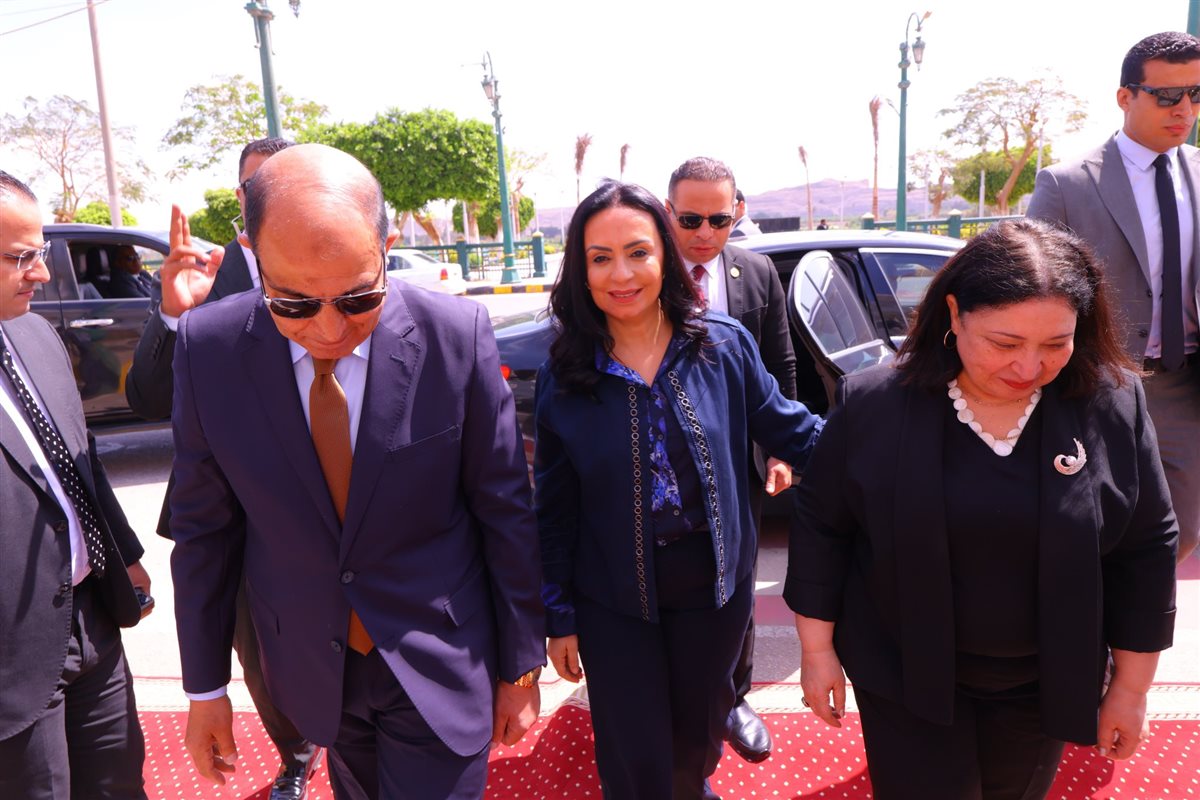 زيارة وزيرة التضامن الاجتماعي إلي محافظة المنيا