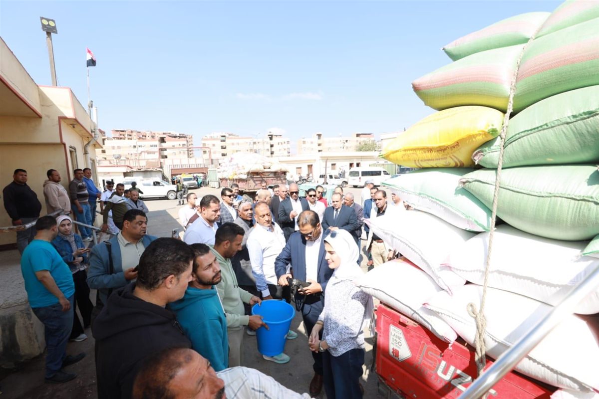 محافظ كفرالشيخ يتفقد صوامع القمح المعدنية