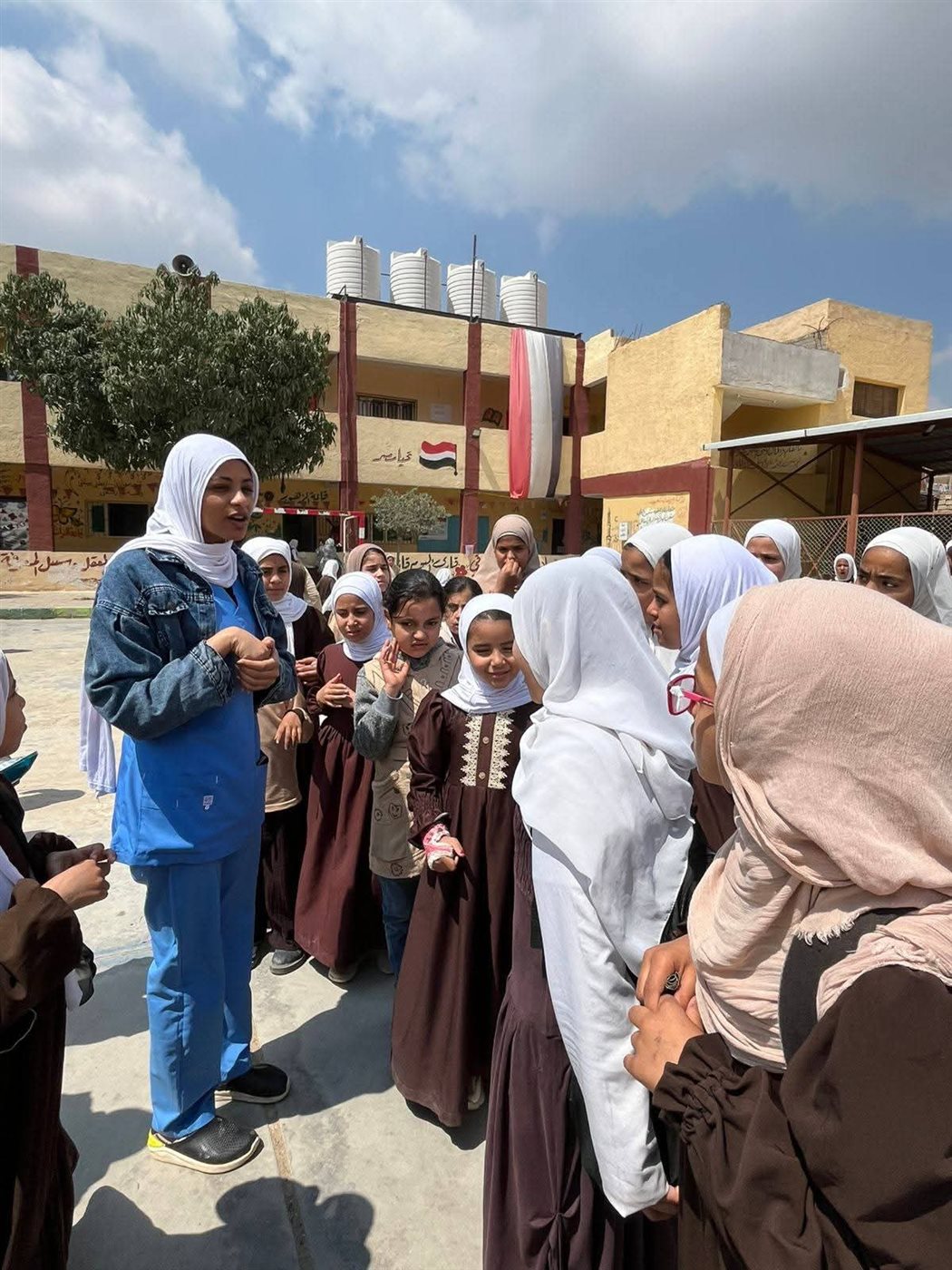 جانب من حملات التوعية بأهمية التطعيمات، بالإسماعيلية،فيتو