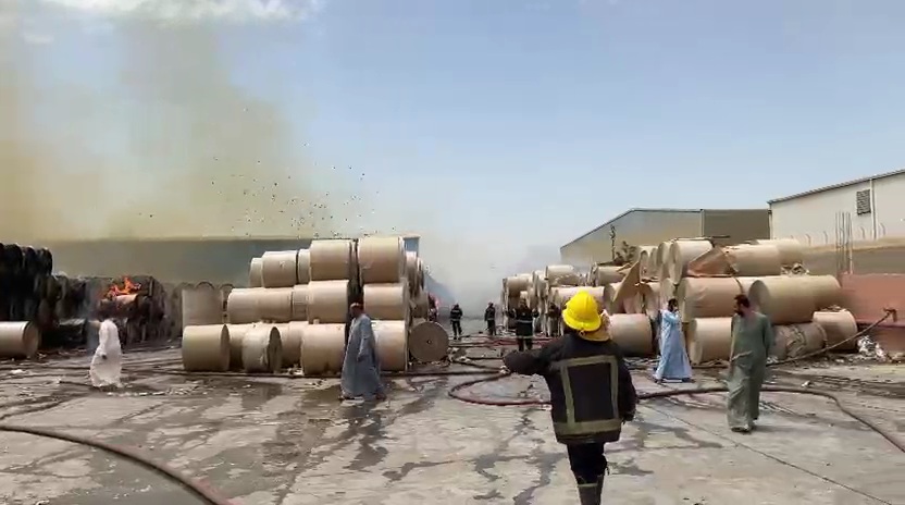 السيطرة على حريق بمصنع ورق ببني سويف