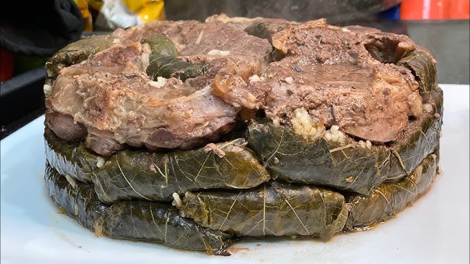 طريقة عمل طاجن ورق العنب باللحمة&nbsp;