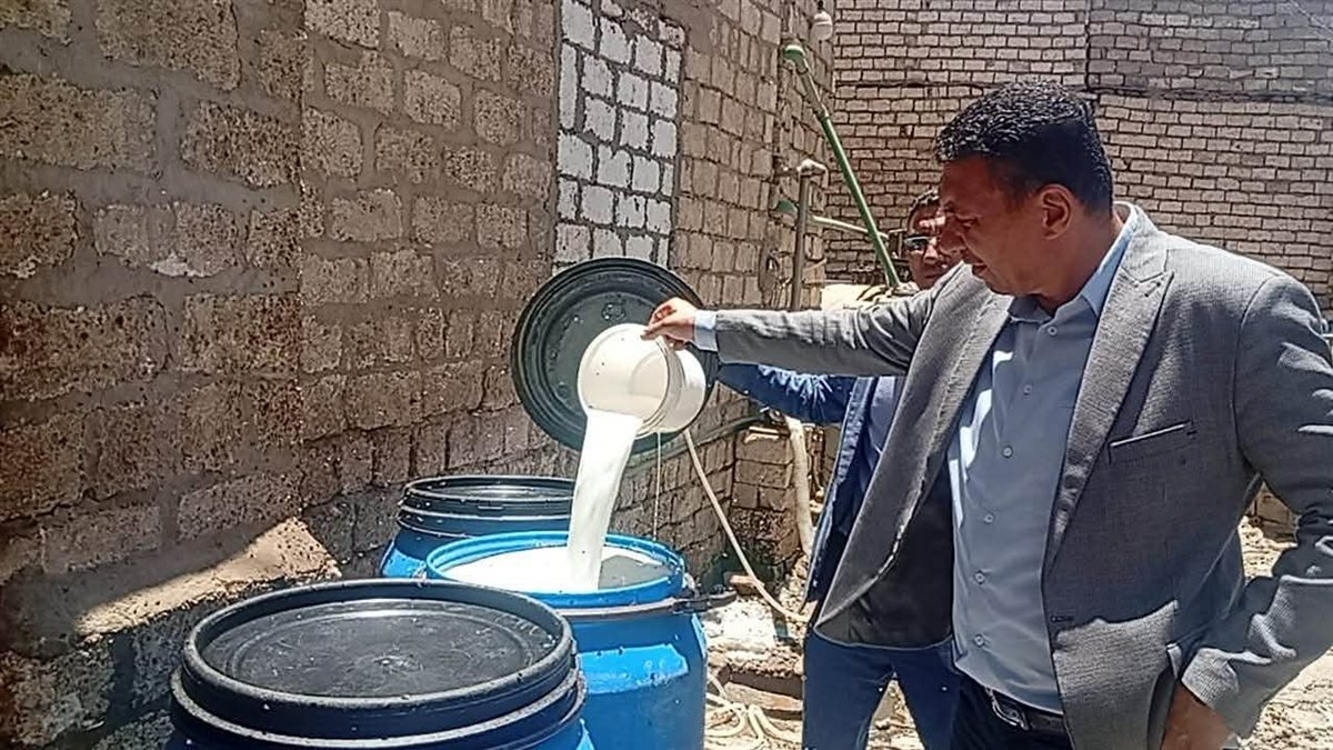 ضبط 2 طن ألبان فاسدة في المنيا، فيتو