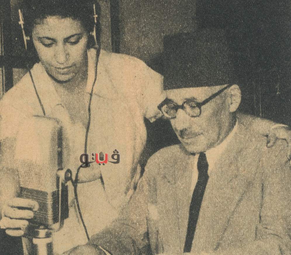 صفية المهندس وزوجها بابا شارو