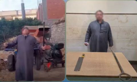 سب الداخلية وتعدى لفظيًا على شخص.. الأمن يكشف تفاصيل فيديو لشخص يلوح بسلاح أبيض بدمنهور