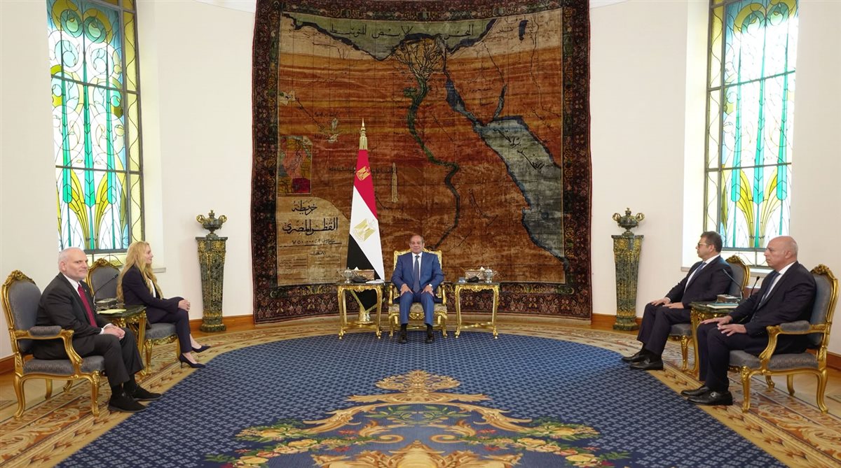 لقاء السيسي ووفد مؤتمر رؤساء المنظمات اليهودية الأمريكية الكبرى