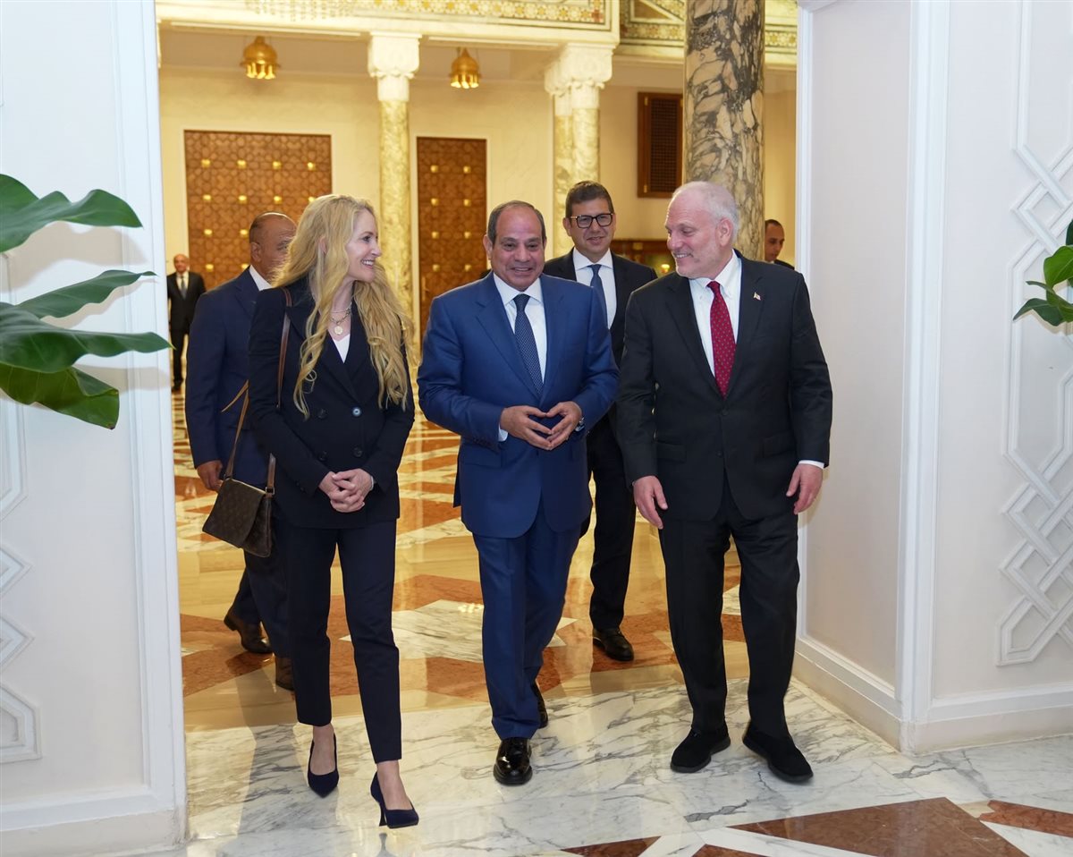 لقاء السيسي ووفد مؤتمر رؤساء المنظمات اليهودية الأمريكية الكبرى