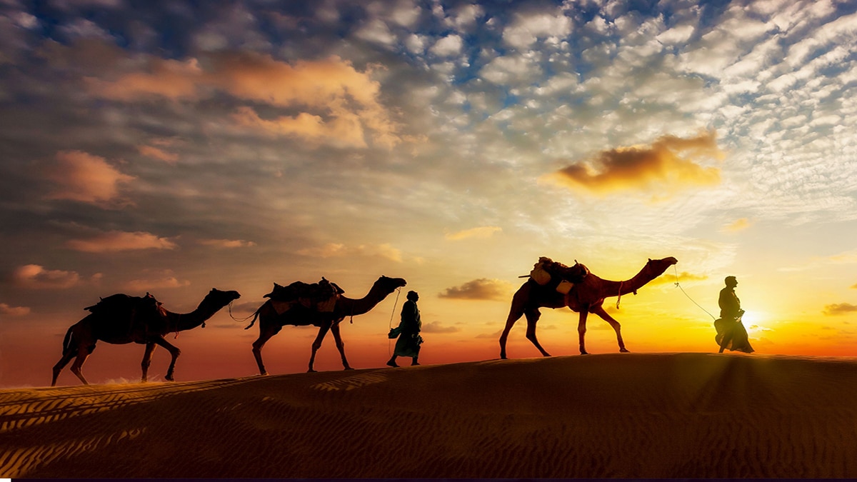 صورة تخيلية لطريق الهجرة