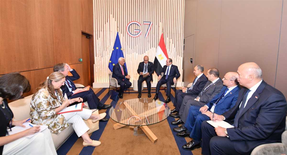  السيسي في قمة G7
