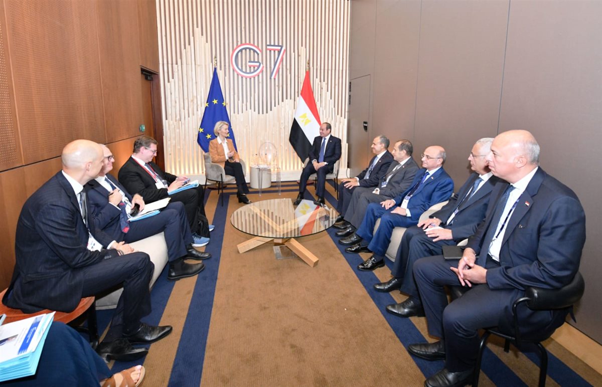  السيسي في قمة G7