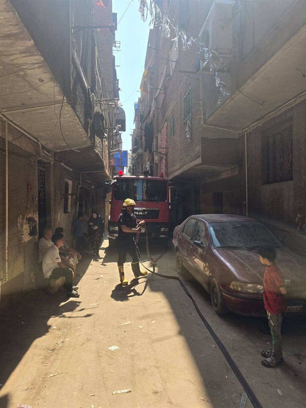 السيطرة علي حريق بشقة بشبرا الخيمة، فيتو