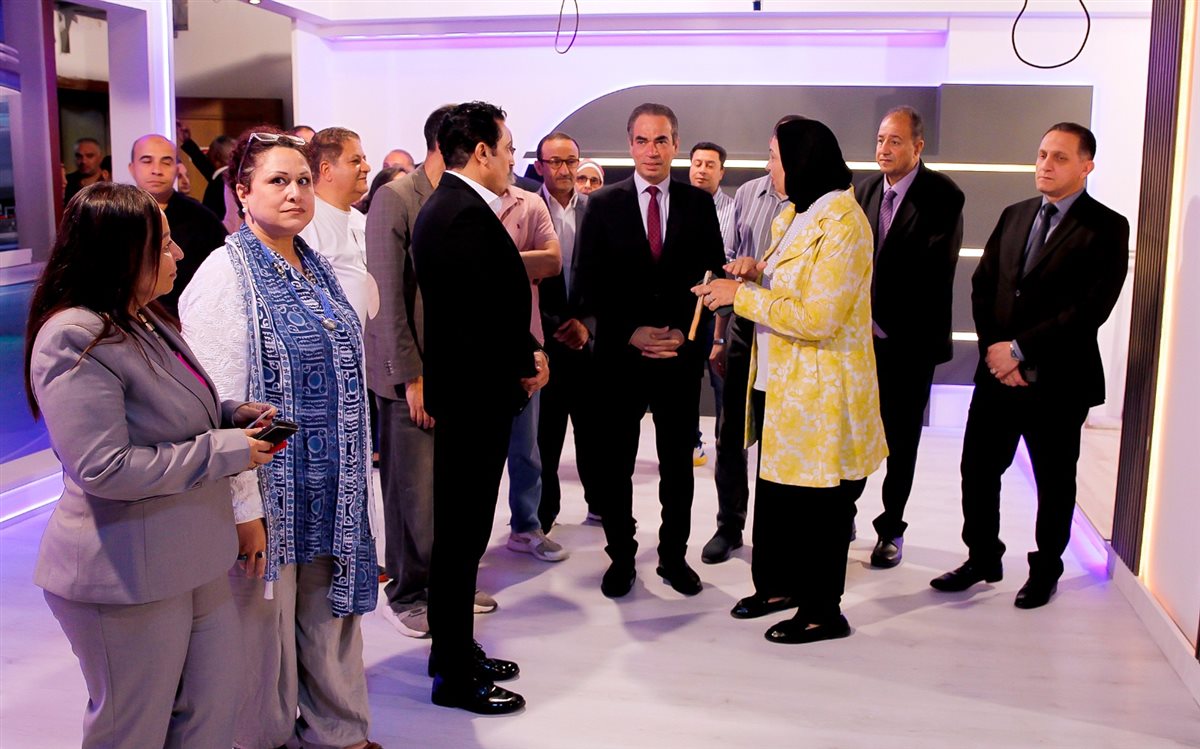 تفقد رئيس الهيئة الوطنية للإعلام أعمال التطوير في ستديوهات القنوات المتخصصة