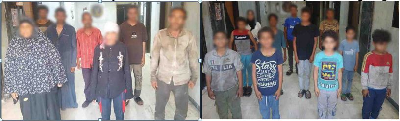 ضبط 8 أشخاص بتهمة استغلال 12 طفلا في أعمال التسول