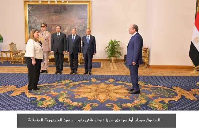 17 سفيرًا جديدًا يسلمون أوراق اعتمادهم للرئيس السيسي