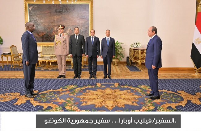17 سفيرًا جديدًا يسلمون أوراق اعتمادهم للرئيس السيسي
