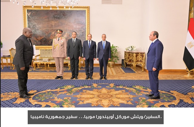 17 سفيرًا جديدًا يسلمون أوراق اعتمادهم للرئيس السيسي