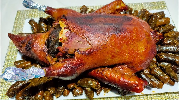 طريقة عمل البط بحشو ورق العنب&nbsp;