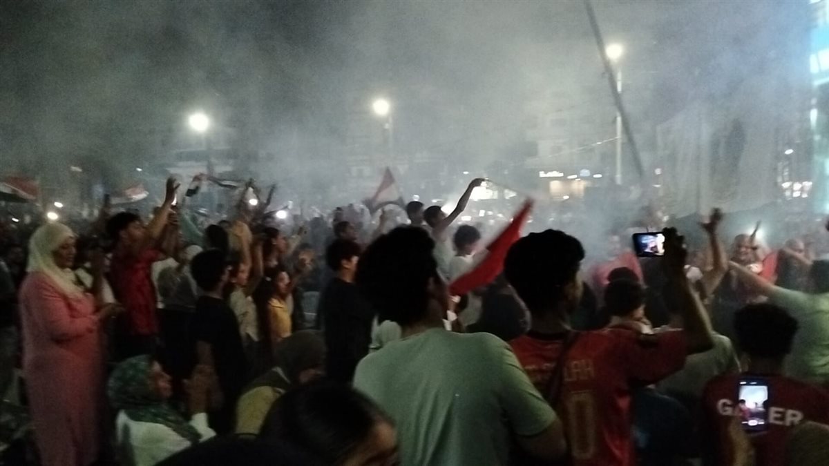 احتفالات أهالي الإسماعيلية بفوز المنتخب الوطني، فيتو