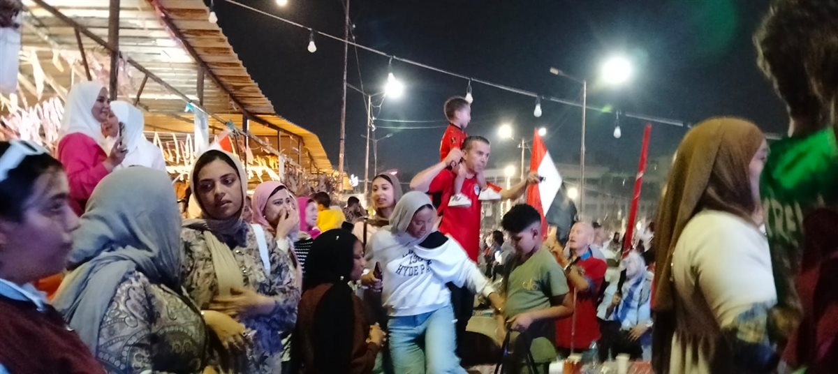 احتفالات أهالي الإسماعيلية بفوز المنتخب الوطني، فيتو